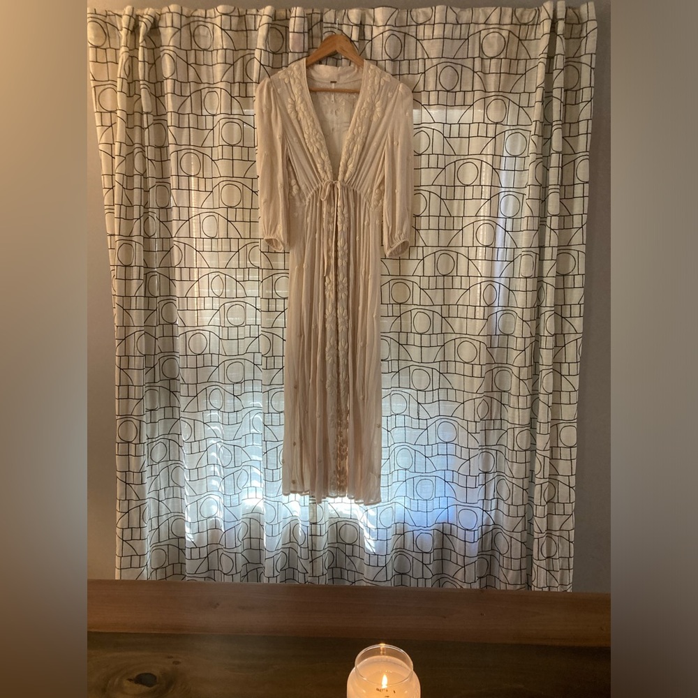 Free People Embroidered Fable Dress. XS. Worn Once.